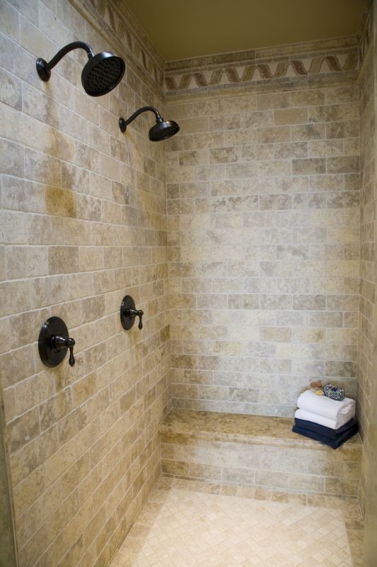 Stylish Shower with Built-in Niche